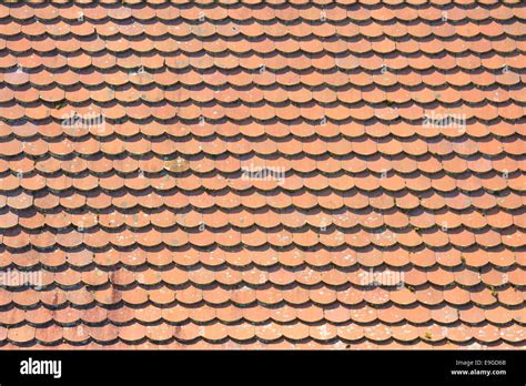 Roof With Red Tiles Stock Photo Alamy