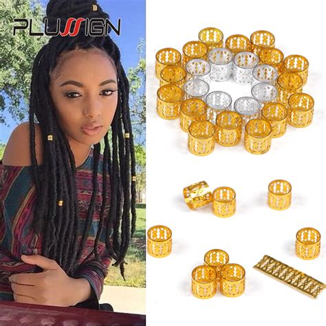 50 100 Pcs Dreadlock Beads Metal Hair Clips Accessories For Dreadlocks