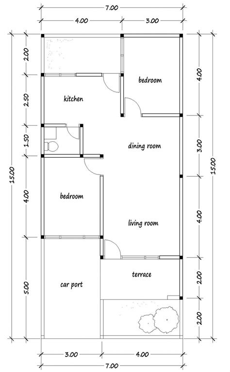 Desain Rumah 7x15 Konsep Natural Desain Id