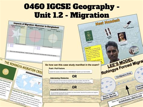 Igcse Geography Unit Migration Teaching Resources