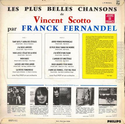 Encyclop Disque Disque Plus Belles Chansons De Vincent Scotto