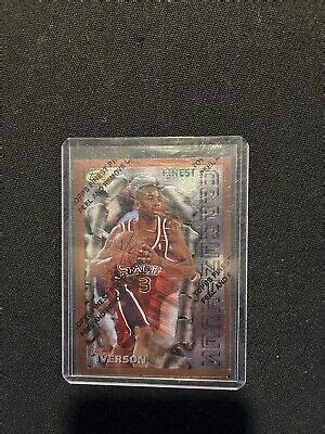 Topps Finest Common Bronze Allen Iverson Rc Ebay