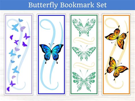 Monarch Butterfly Bookmark Printable Pretty Butterfly Bookmarks