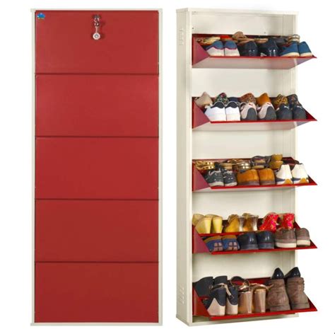 Mild Steel Powder Coated Wall Mounted Shoe Rack Shelves At Rs