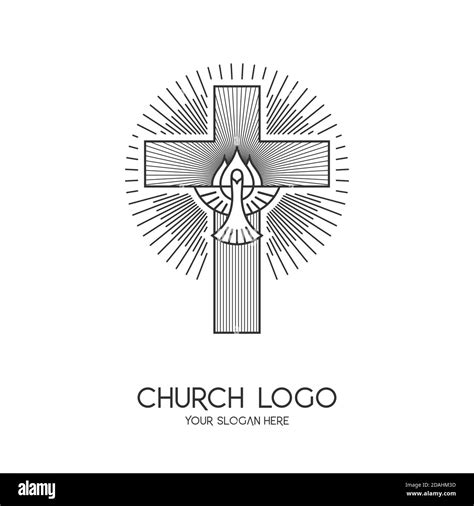 Logo de l église Symboles chrétiens La Croix de Jésus Christ et le