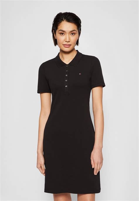 Tommy Hilfiger 1985 Slim Polo Dress Laisvo Kirpimo Suknelė Black