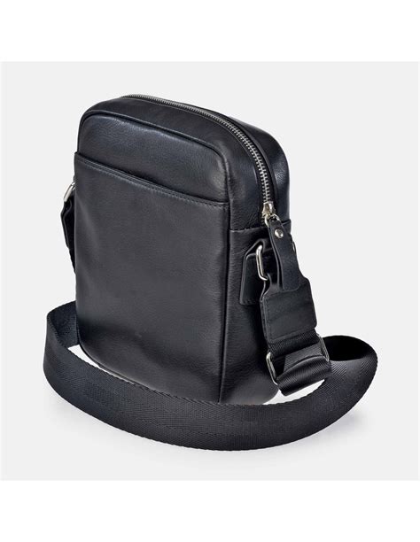 Guy Laroche Bolso De Cruzar Con Cremallera Para Hombre En Piel Rayas