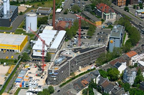 Luftaufnahme Darmstadt Neubau Des Unternehmens Verwaltungsgeb Ude Der