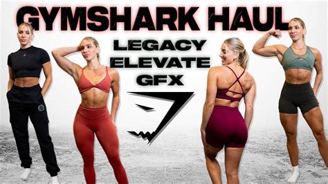 GYMSHARK TRY ON HAUL NEW LEGACY ELEVATE GFX SWEAT YouTube