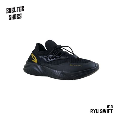 Jual SEPATU RUNNING NINETEN 910 RYU SWIFT HITAM KIZUNA NEW ARRIVALS