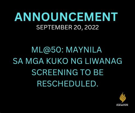 Up Diliman On Twitter The Up Film Institute Upfi Announced That The