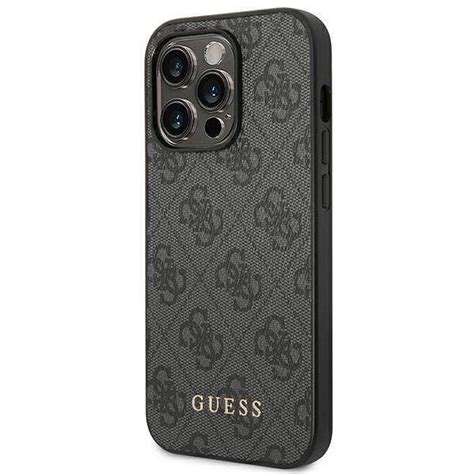 Originalna Maska Guess Metal Gold Logo Grey Za Iphone Pro