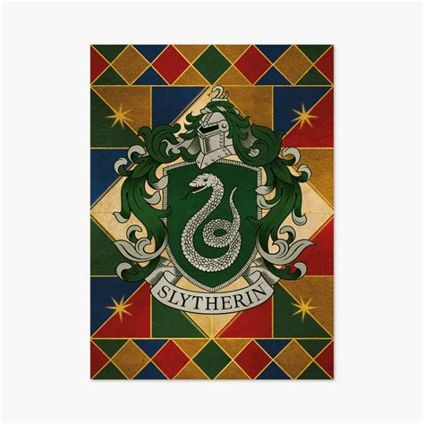 Hogwarts: Slytherin House - Crest - MinaLima