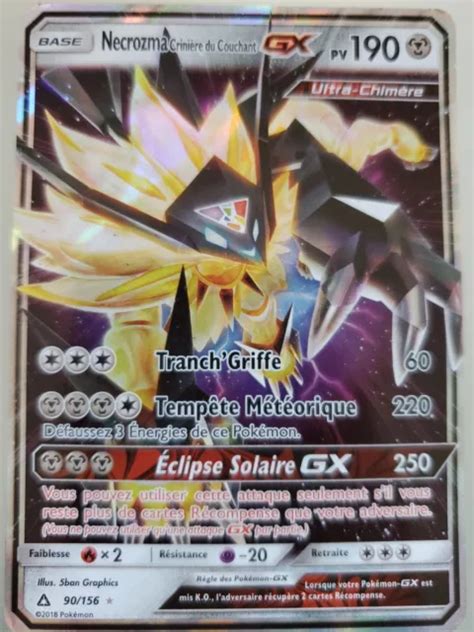 Carte Pok Mon Necrozma Crini Re Du Couchant Gx Sl Ultra Prisme