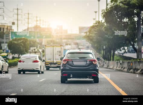 Car driving speed on highway road Stock Photo - Alamy