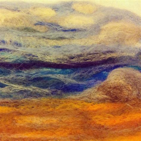 Needle Felted Seascape My First Attempt Seascape Artist