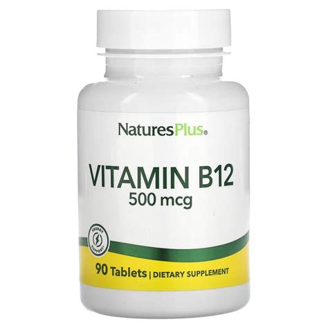 NaturesPlus Vitamin B 12 500 Mcg 90 Tablets