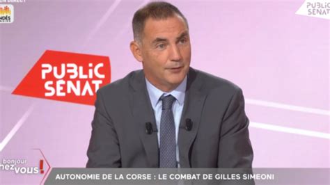 Gilles Simeoni L A Dit Dans Bonjour Chez Vous Sur Public S Nat