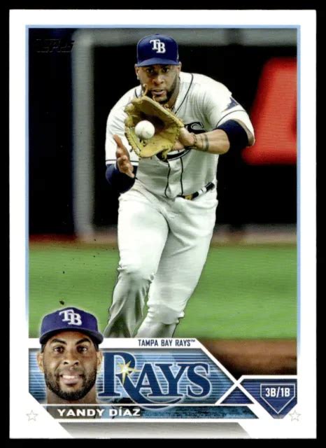 2023 TOPPS YANDY Diaz 227 Tampa Bay Rays EUR 3 34 PicClick FR