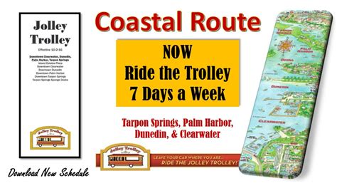 Clearwater Jolley Trolley Route Map Printable Templates Free