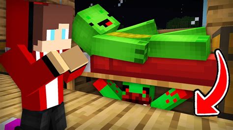 Mikey And Jj Found Evil Mikey Under The Bed In Minecraft Challenge