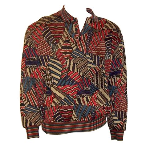 Mens Missoni Multi Colored Patterned Pullover Sweater At 1stdibs