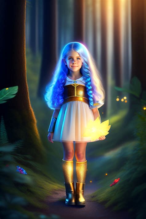 Download Ai Generated Girl Forest Royalty Free Stock Illustration Image