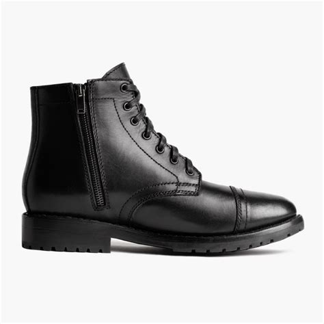 Detailliert Stechen T Mens Leather Boots With Zipper Zusatz Garten