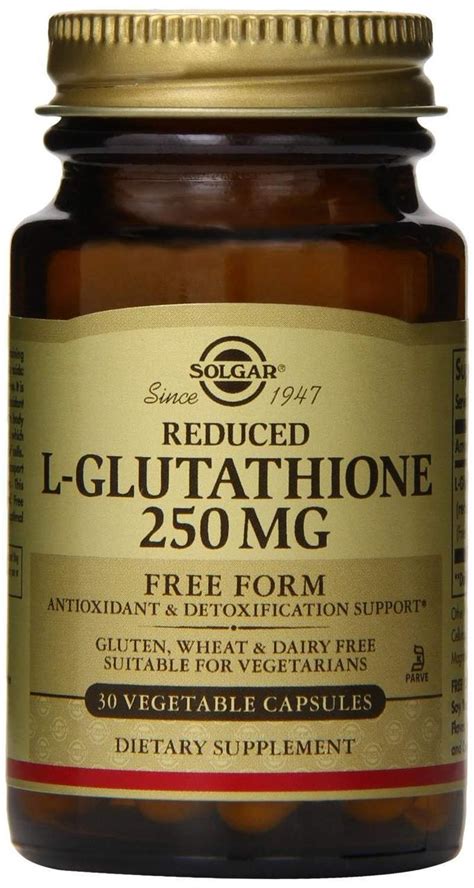 Купити Глутатион L-Glutathione Solgar пониженный 250 мг 30 капсул, ціна ...