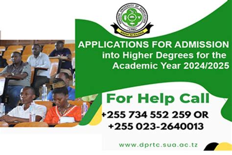 Applications For Admission Into Higher Degrees For The Academic Year