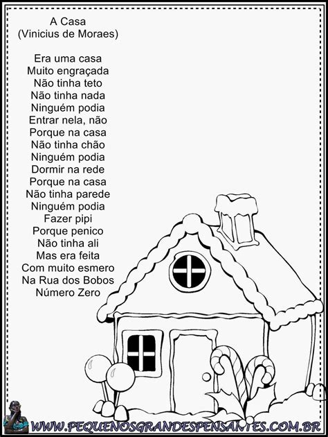 Atividades O Poema A Casa Poemas Recentes