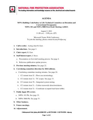 Fillable Online COMMITTEES ON NFPA BUILDING CODE COMMITTEES ON NFPA