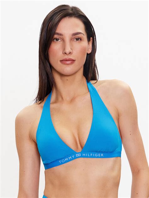 Tommy Hilfiger Góra od bikini UW0UW04139 Błękitny Modivo pl