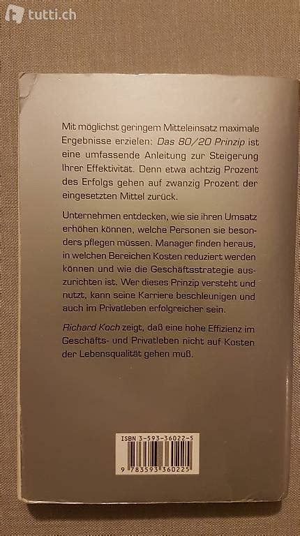 Das 80 20 Prinzip von Richard Koch im Kanton Zürich tutti ch tutti ch