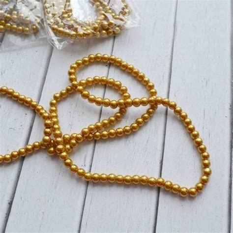 Купить Стеклянные бусины МЕДНОЕ ЗОЛОТО недорого Magic For Crafts