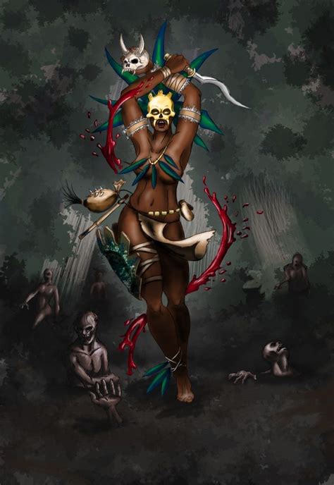 Diablo 3 Witchdoctor By DarkBlueArt On DeviantART Voodoo Art Witch