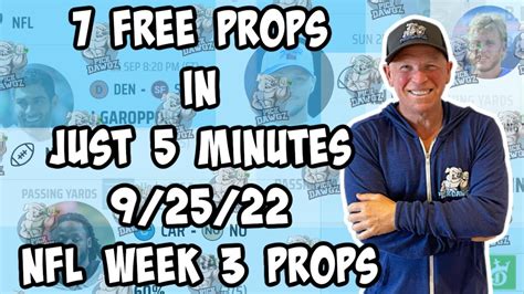 Nfl Best Bets 7 Free Nfl Betting Prop Sunday 9 25 22 Week 3 Nfl Best