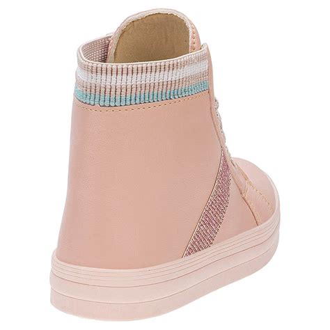 T Nis Casual Fashion Cano Alto Nude Compre Agora Dafiti Brasil