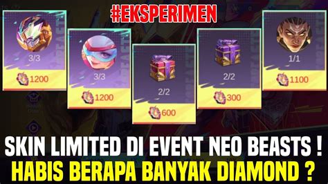 TEST DROP RATE EVENT NEO BEASTS Penjelasan Harga Skin Neo Beasts Skin