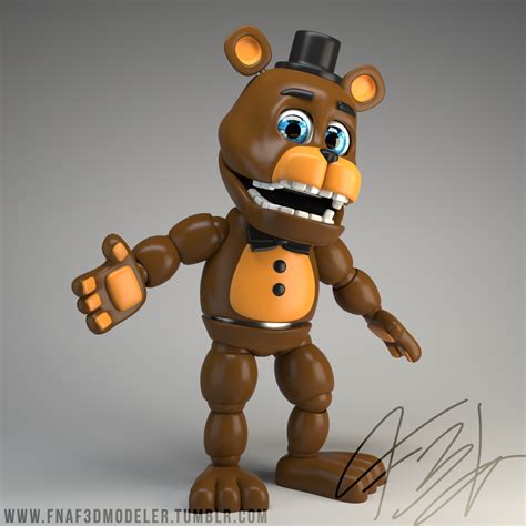 Adventure Freddy Fazbear Fnaf World 3d Render By Qutiix On Deviantart