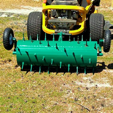 Landzie Tow Behind Spike Tine Barrel Aerator Drum Spike Aerator Lawn