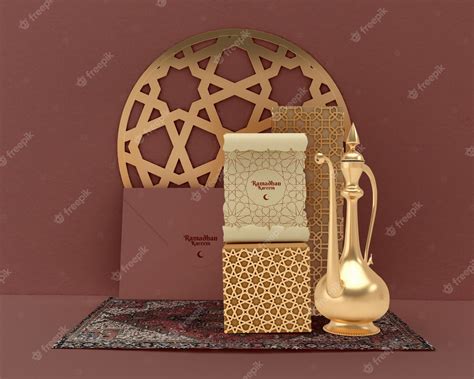 Premium Psd Islamic Shapes Concept Mock Up