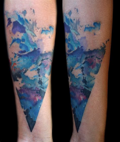 Watercolor Water Tattoo