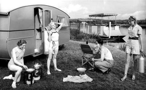 Holidaymakers Show How To Look Busy On A Campsite In 1937 Fox Photos