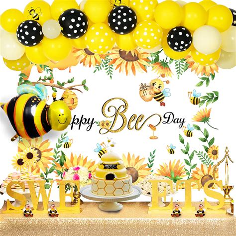 Hombae Bee Birthday Party Decorations, Bee Day Party Decorations, Honey ...