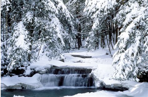 Snow Makes For A Very Pretty Maryland Day Location Tolliver Falls In