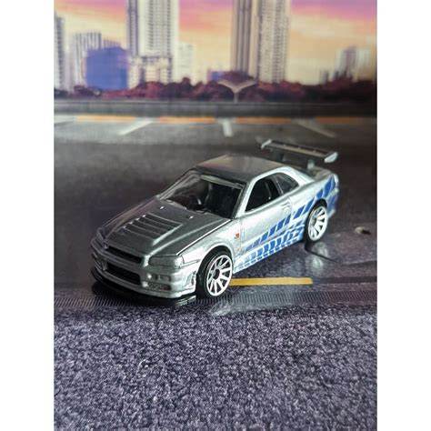 Jual Hot Wheels Hw Brian Nissan R34 Skyline Loose Mulus Shopee Indonesia