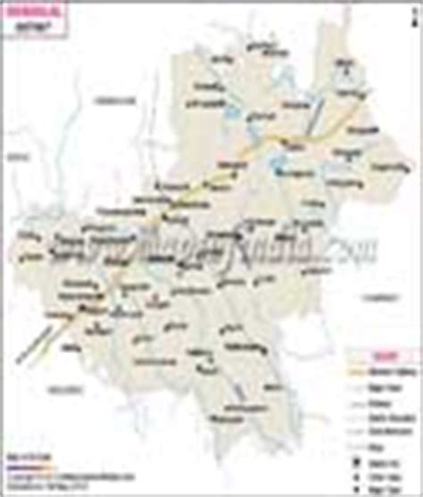 Mahbubnagar District Map (Telangana)