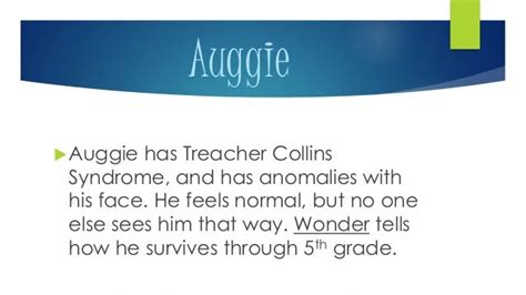 Wonder Character Auggie