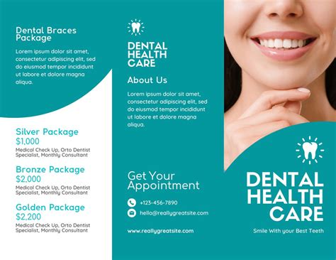 Customize 23+ Dental Brochures Templates Online - Canva